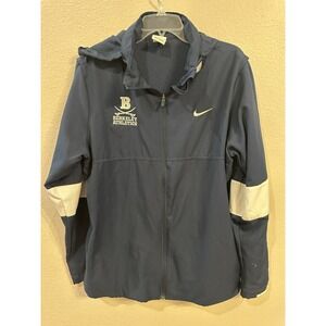 Nike Berkeley Athletics Jacket Mens Full Zip Windbreaker Hooded Blue